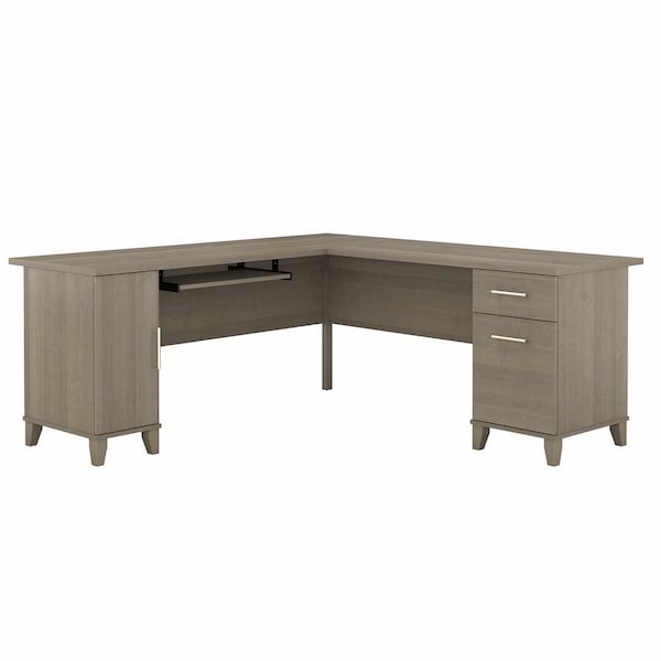 Bush Business Furniture Somerset 72W L Shaped Desk W/ Storage in Ash Gray WC81610K